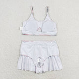 Pink camo 2 pcs mommy and me girls summer swimsuit