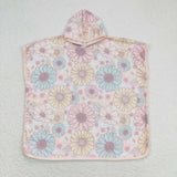 S0327--floral baby bathrobe 24.4*24.4 inches