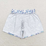 Turtle print kids boys summer swim shorts