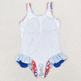 S0214- America BABE smile star swimsuit