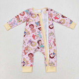 LR0968 Long sleeves cartoon Bamboo princess sleeper