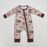 LR1014  long sleeves hunting bamboo zip sleeper