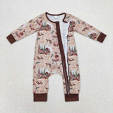 LR1014  long sleeves hunting bamboo zip sleeper