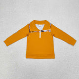 Long sleeves pumpkin constructions kids boys fall pullover