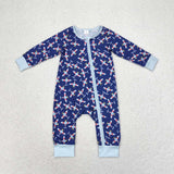 LR1024 long sleeves plane bamboo zip sleeper