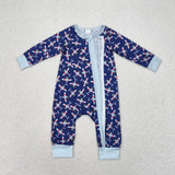 LR1024 long sleeves plane bamboo zip sleeper