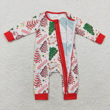USA LR1150 long sleeve Christmas BAMBOO tree cake boys sleeper