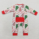 USA LR1150 long sleeve Christmas BAMBOO tree cake boys sleeper