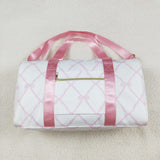 5.14-1 USA warehouse BA0226 Girls pink bow duffle bag