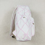 BA0225 Girls pink bow Backpack  17 * 13.2 * 5 inches