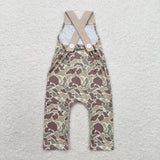 SR1913  Baby embroidery hunting camo deer jumpsuit