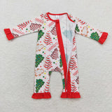 LR1149 long sleeve Christmas bamboo tree cake girls sleeper