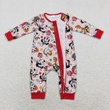 LR1335  long sleeve Christmas cartoon mouse boys sleeper