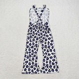 SR1932  cow leopard jumpsuit