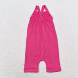 S0447 sleeveless pink yoga clothing