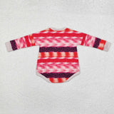 LR1724 long sleeve pumpkin bow bubble