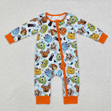LR1650 long sleeve Halloween cartoon pumpkin sleeper