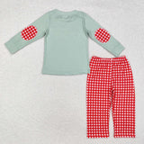 BLP0774  long sleeve Christmas Santa boy outfits