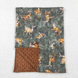 BL0168 hunting deer Blankets 29x43 inches