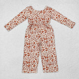 LR1839  long sleeve floral  jumpsuit