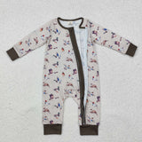 USA  LR1880  long sleeve mallard ducks bamboo sleeper