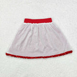 GLK0027 red sequine skirt