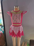 summer pink girls swimsuit