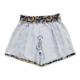 S0235--Khaki camo kids boy summer swim trunks
