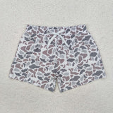Family Matching Adult Baby girls grey camo swimwear