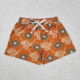 S0463--western Aztec swimming trunks
