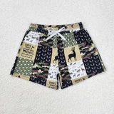USA hunting  kids and adult summer Swimming trunks