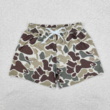 Family Matching Adult Baby girls green camo swimwear