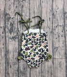 Pre-order S0744 Baby girls camo duck slip swimsuit