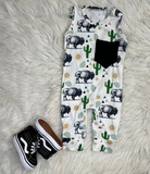 Cactus and cow romper