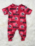 Howdy red romper