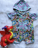 cartoon dinosaur romper
