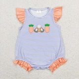 Matching Easter embroidered carrot kids outfits