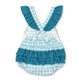 Matching Baby girls boys lineman plaid outfits