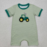 Matching  embroidered  tractor kids outfits