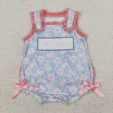 SR2911 Baby girls litter sister bow romper