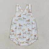 SR3029 Baby duck white romper