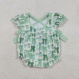 SR3305  baby girls bow romper