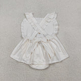 SR3306  Embroidered baby girls Easter romper