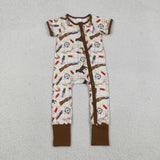 SR3497 hunting duck baby short sleeve sleeper