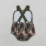 SR3927 baby girls deer hunting sleeveless romper