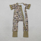 SR3931 Baby girls camo short sleeve sleeper