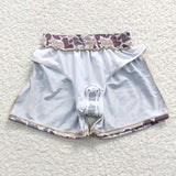 Family Matching Adult Baby girls purple camo swimwear