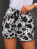 Cow print adult women shorts