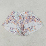 SS0582 girls football leopard shorts