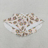 SS0683 baby girls Mardi Gras shorts